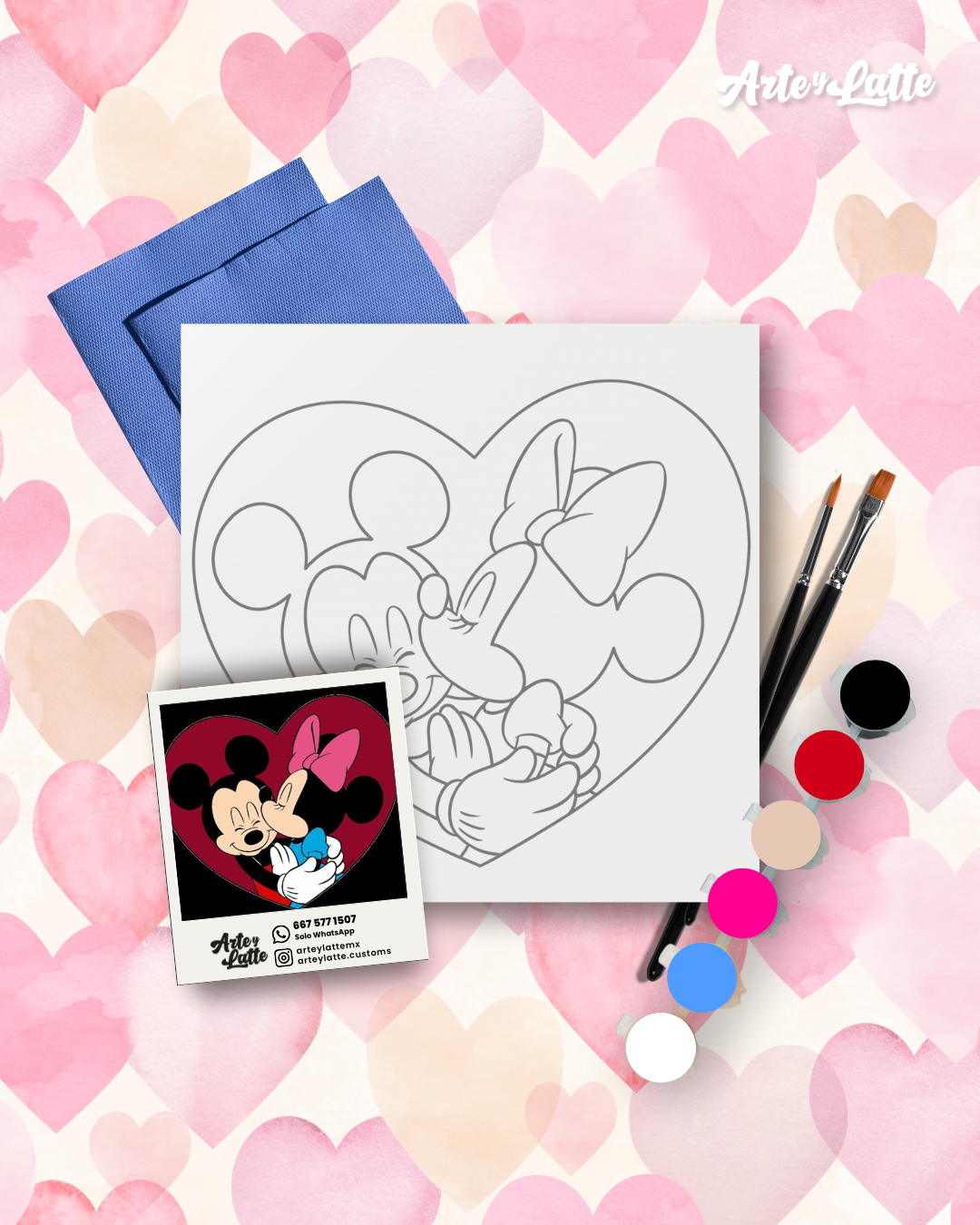 Kit Mickey y Minnie enamorados