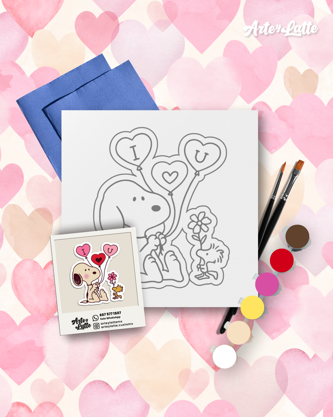 Kit Snoopy Enamorado