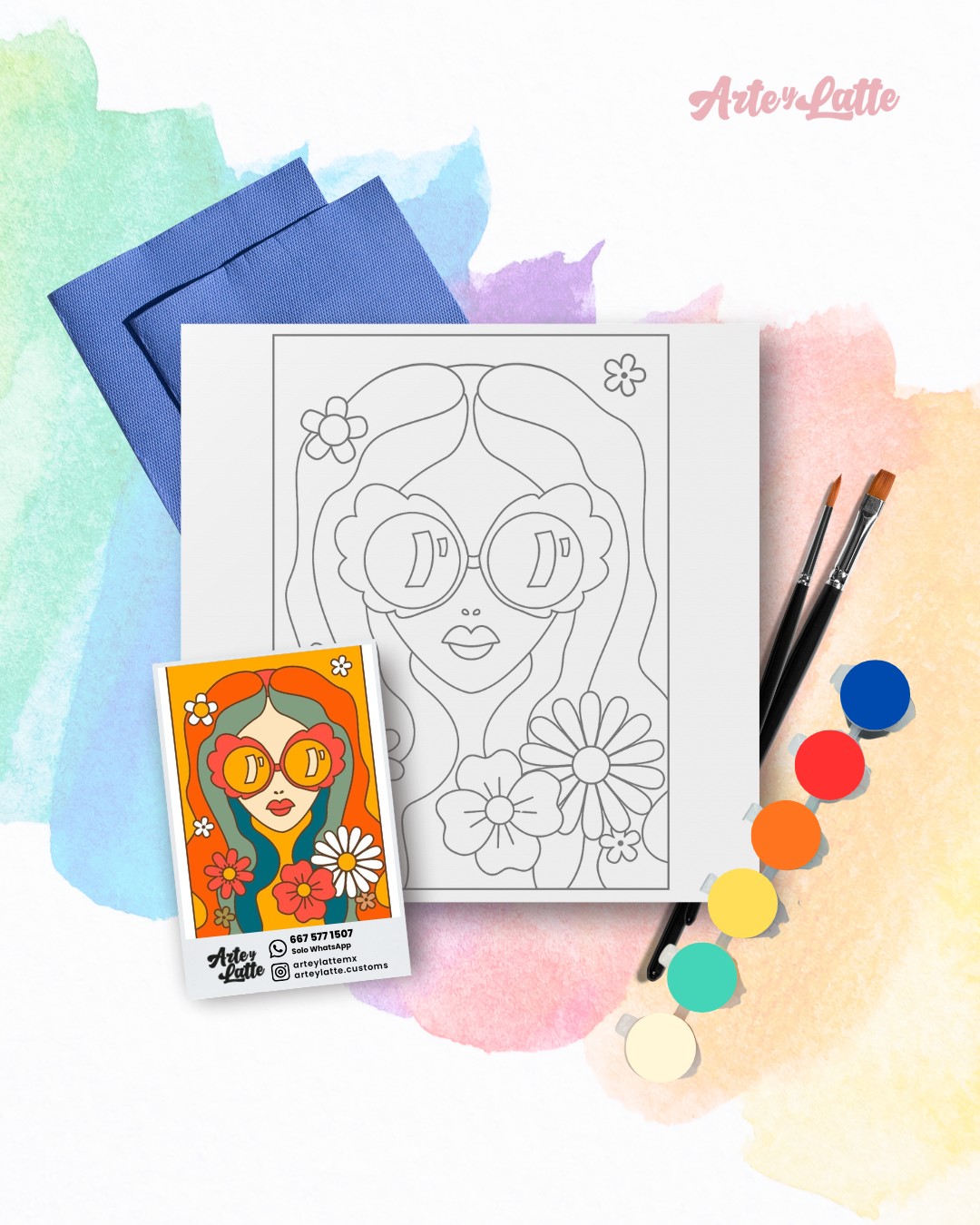 Kit Chica Colorida y Flores