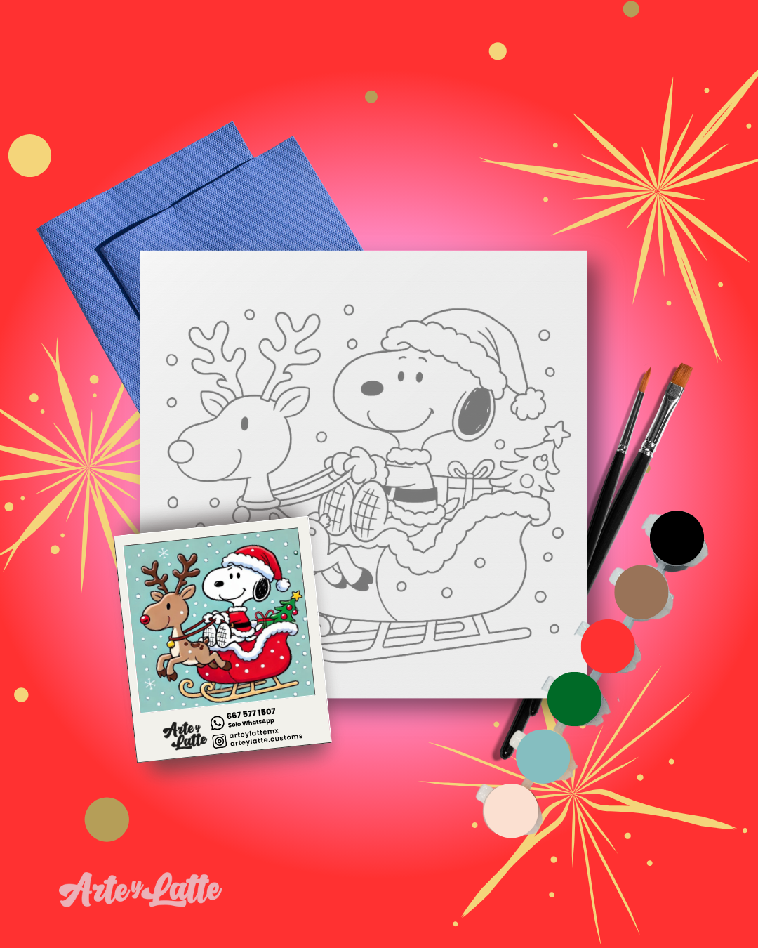 Kit Snoopy en Trineo