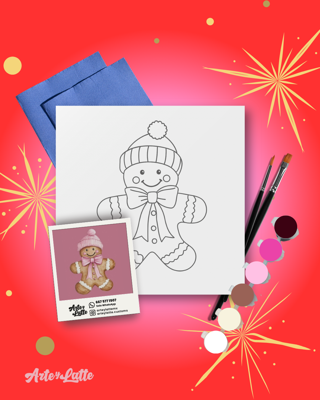 Kit Galleta Jengibre rosa